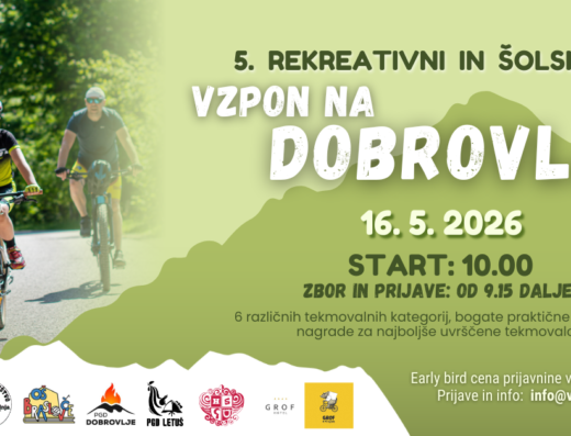 5. REKREATIVNI IN ŠOLSKI KOLESARSKI VZPON NA DOBROVLJE