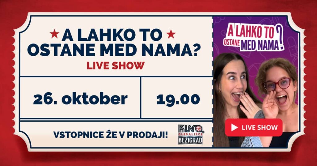 A lahko to ostane med nama? prvič v živo